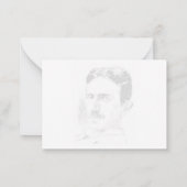Carte De Correspondance Nikola Tesla Drawing Blank All Occasion (Dos)
