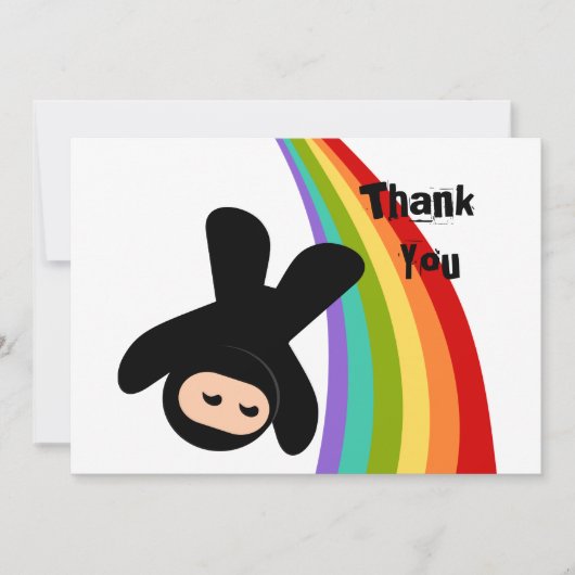 Carte De Correspondance Ninjas et Raoinbows (Devant)
