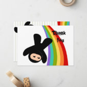 Carte De Correspondance Ninjas et Raoinbows (Devant/Arrière en situation)