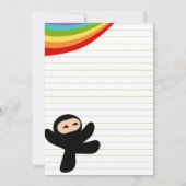 Carte De Correspondance Ninjas et Raoinbows (Dos)