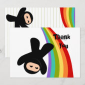 Carte De Correspondance Ninjas et Raoinbows (Devant / Derrière)