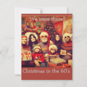 Carte De Correspondance Noël dans les années 60, explosion du passé (Devant)