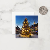 Carte De Correspondance Noël des Alpes (Devant/Arrière en situation)