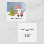 Carte De Correspondance Noël du client du Père Noël (Devant / Derrière)