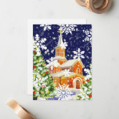 Carte De Correspondance Noël orthodoxe (Devant/Arrière en situation)