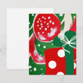 Carte De Correspondance Noël présent (Devant / Derrière)