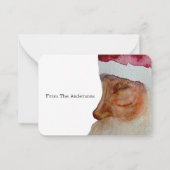 Carte De Correspondance Noël traditionnel (Dos)