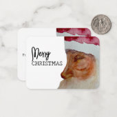 Carte De Correspondance Noël traditionnel (Devant/Arrière en situation)