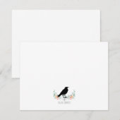 Carte De Correspondance Nom Couronne Florale (Devant / Derrière)