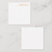 Carte De Correspondance Nom de calligraphie simple professionnelle (Devant / Derrière)