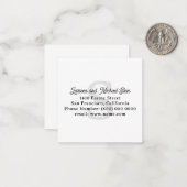 Carte De Correspondance Nom de famille Monogram (Devant/Arrière en situation)