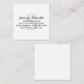 Carte De Correspondance Nom de famille Monogram (Devant / Derrière)