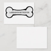 Carte De Correspondance nom de laboratoire sur os (Devant / Derrière)