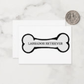 Carte De Correspondance nom de laboratoire sur os (Devant/Arrière en situation)