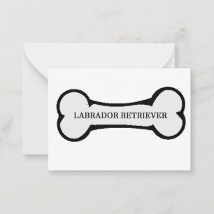 Carte De Correspondance nom de laboratoire sur os