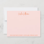 Carte De Correspondance Nom de l'écriture manuscrite Adresse personnalisée (Devant)