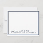 Carte De Correspondance Nom de monogramme professionnel personnalisé Marin (Devant)