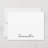 Carte De Correspondance Nom de script chic (Devant)