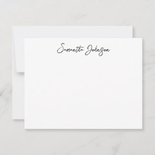 Carte De Correspondance Nom élégant du script de fille