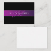 Carte De Correspondance Nom élégant et montant initial/s (Devant / Derrière)