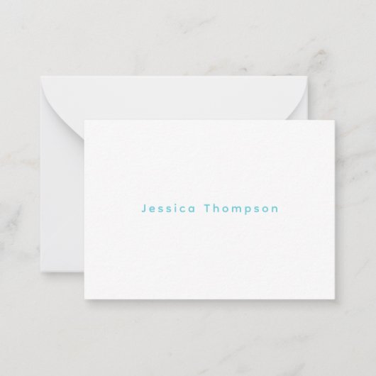 Carte De Correspondance Nom élégant simple et moderne professionnel (Devant)
