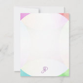 Carte De Correspondance Nom manuscrit élégant moderne Script Monogramme (Dos)