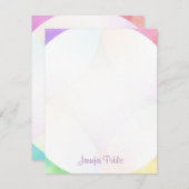 Carte De Correspondance Nom manuscrit élégant moderne Script Monogramme (Devant / Derrière)