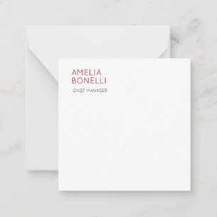 Carte De Correspondance Nom Minimaliste Moderne Professionnel Simple Décon