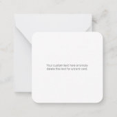 Carte De Correspondance Nom ou salutation modifiable | Gris noir et foncé (Dos)