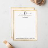 Carte De Correspondance Nom personnalisé | À Partir Du Bureau De (Devant/Arrière en situation)