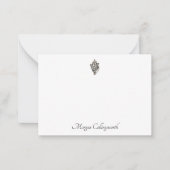 Carte De Correspondance Nom personnalisé classique Coquille image plat (Devant)
