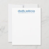 Carte De Correspondance Nom personnalisé E-mail Téléphone Bureau École Ble (Devant)