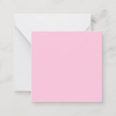 Carte De Correspondance Nom personnalisé Fille Calligraphie rose (Dos)