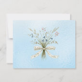 Carte De Correspondance Nom personnalisé Fleurs de champ Bouquet Image pla (Dos)