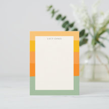 Nom personnalisé Terres pastel lissées rayures