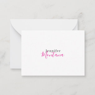 Carte De Correspondance Nom professionnel élégant moderne minimaliste