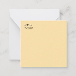 Carte De Correspondance Nom propre Moderne Minimaliste Professionnel Beige