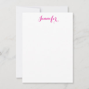 Carte De Correspondance Nom simple minimaliste moderne élégant professionn