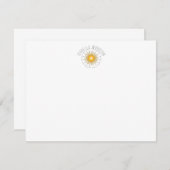 Carte De Correspondance Nom Sun (Devant / Derrière)