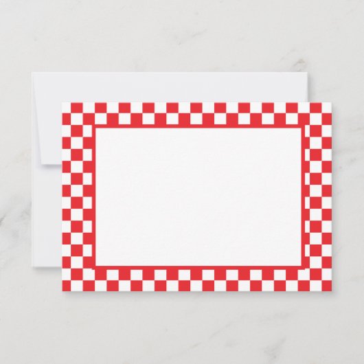 Carte De Correspondance Note Card-Checkers (Devant)
