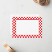 Carte De Correspondance Note Card-Checkers (Devant/Arrière en situation)