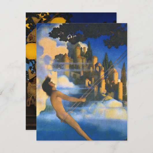 Carte De Correspondance Note Card de Maxfield Parrish (Devant / Derrière)