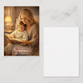 Carte De Correspondance Note Card Grandma Reading To Child  (Devant / Derrière)