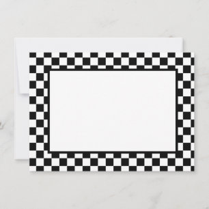 Carte De Correspondance Note Cartes-noir et blanc