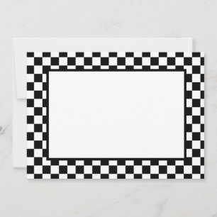 Carte De Correspondance Note Cartes-noir et blanc