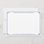 Carte De Correspondance Note de | Chinoiserie Bleue Et Blanche Personnelle (Devant)