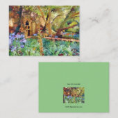 Carte De Correspondance Note de jardin secrète (Devant / Derrière)