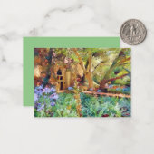 Carte De Correspondance Note de jardin secrète (Devant/Arrière en situation)