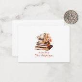 Carte De Correspondance Note de l'enseignant (Devant/Arrière en situation)