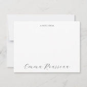 Carte De Correspondance Note de script fleur sauvage aquarelle de (Devant)